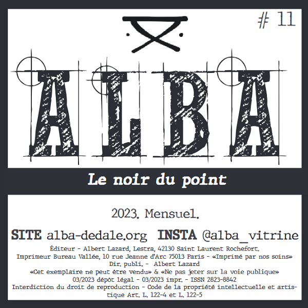 Couverture revue poésie ALBA n°11