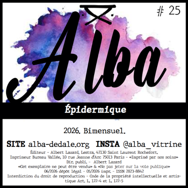 Couverture revue poésie ALBA n°24