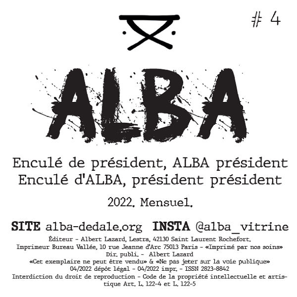 Couverture revue poésie ALBA n°4