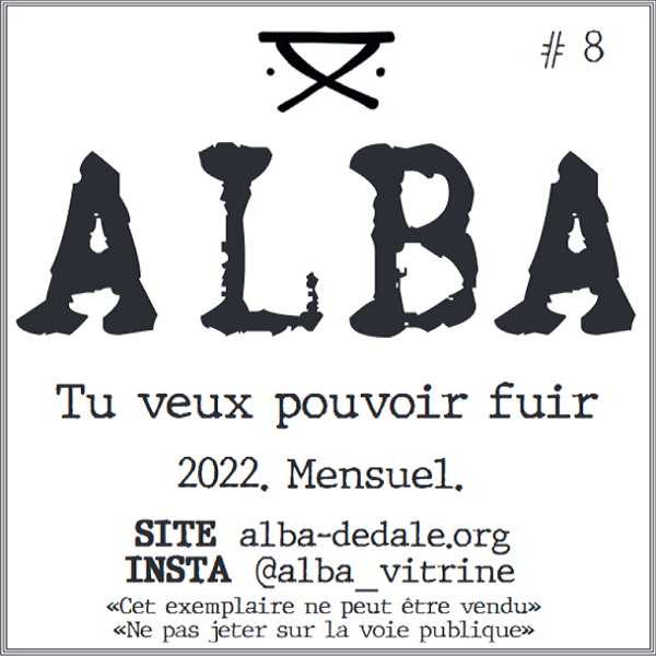 Couverture revue poésie ALBA n°8